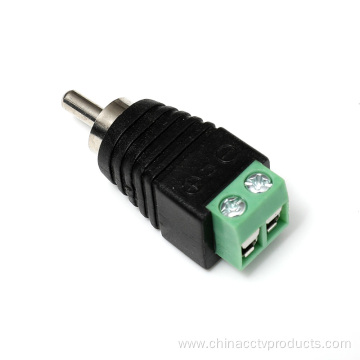 CCTV Male RCA Compression Connector with Screw Terminal